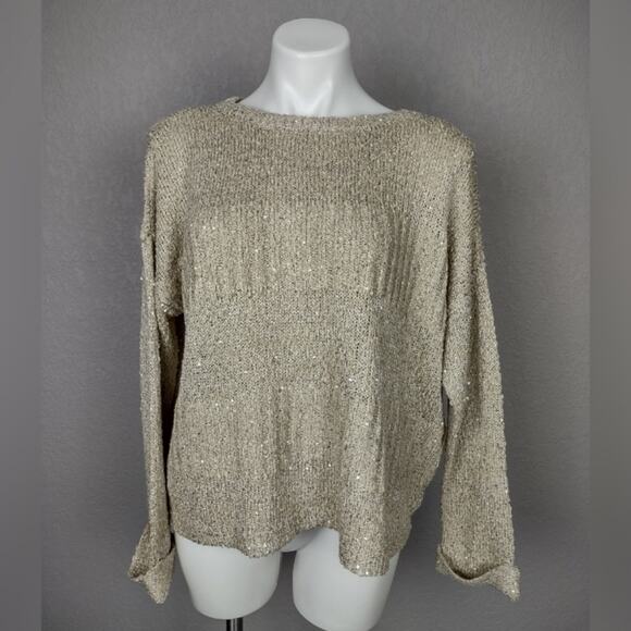 Jack By BB Dakota Sequin Arrangements Sweater Size Medium - Picture 3 of 13